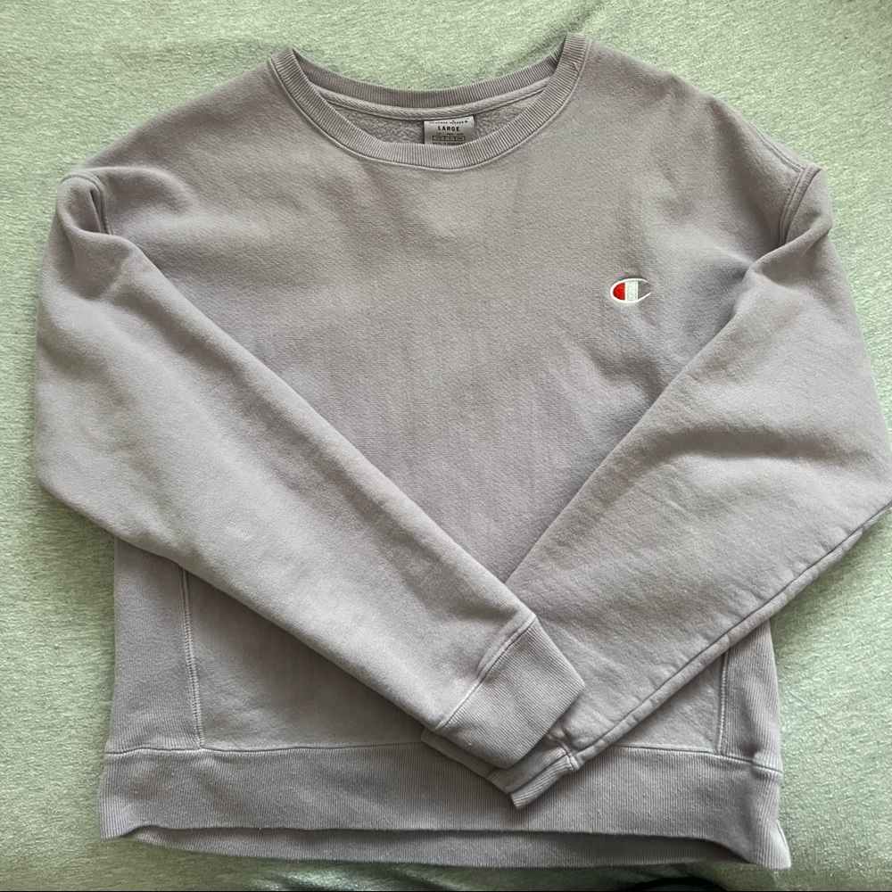 Champion Reverse Weave Purple Crewneck Sweatshirt